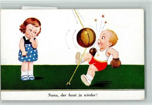 Serie 5071-1 - Kinder beim Boxen AK