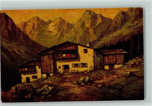 Nr. 1399 von W. Hoy - Berggehöfte AK