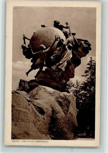 Bern Weltpost-Denkmal ca 1926 AK Gute Erhaltung