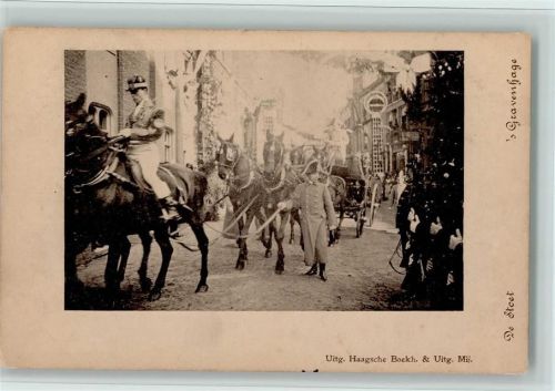Den Haag de Stoet - Kutsche 1901 AK