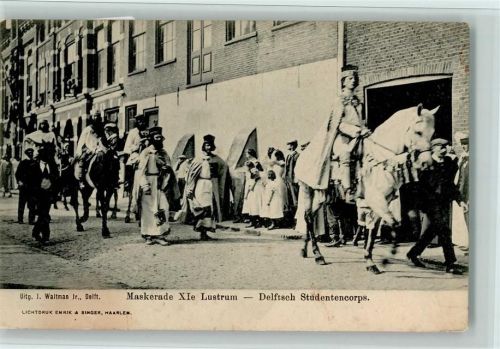 1904 Maskerade XIe Lustrum - Delftsch Studentencorps AK