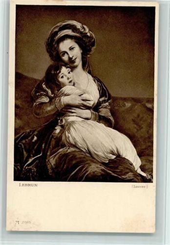 von Lebrun - Selbstbildnis mit Tochter AK