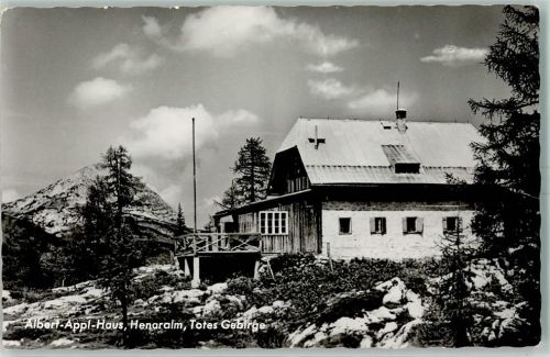 Albert Appel Haus Henaralm Totes Gebirge Hüttenstempel