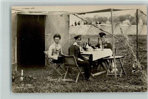 WK I -Unser Kronprinz im Feld - Photochemie 113 - Original Aufnahme 1910