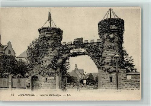 Mulhouse 1922 Caserne Barbanegre AK Gute Erhaltung