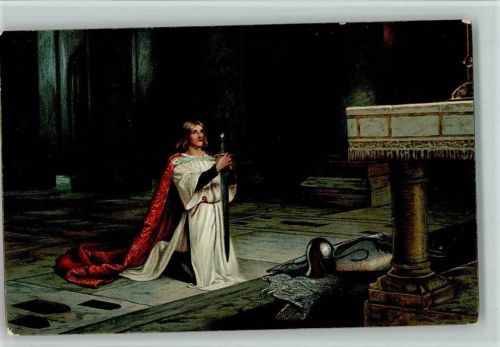 29959 - John Pettie - "Das Opfer" AK Ritter