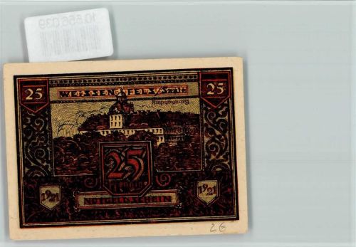 Weißenfels Notgeldschein 25 Pfg. Augustusburg