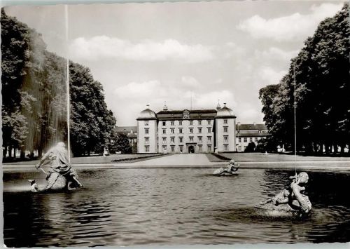 Schwetzingen Schloß AK Brunnen