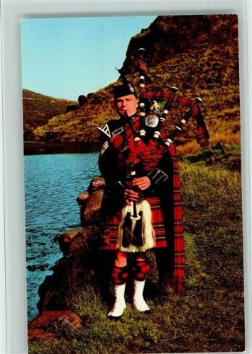 Sergeant Piper of the Kings Own - Scottish Borderers , sehr gute Erhaltung AK Dudelsack