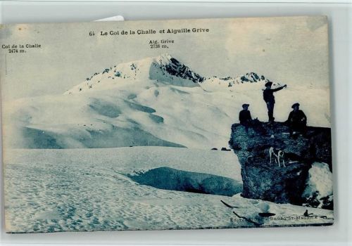 Le Col de la Challe et Aiguille Grive - Bergführer mit Hunden