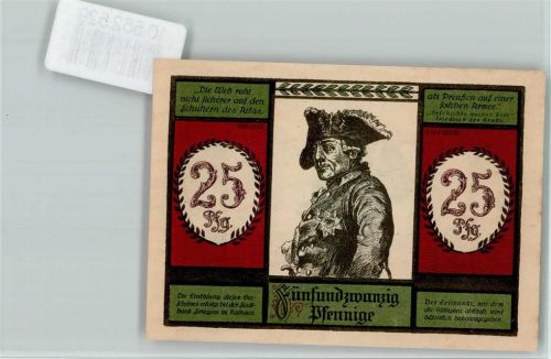 Striegau Notgeld - Friedrich der Große