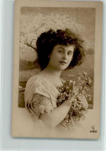 Serie 2489-1 - Frauenschönheit - Rückseite Stempel: Theaterverein Traviata 1909 Altona
