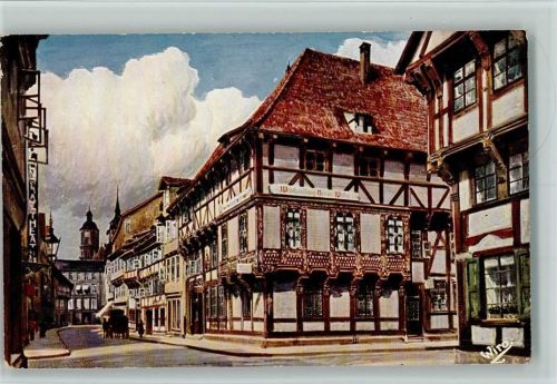Göttingen Wiedemanns Künstlerkarte Wiro Serie Göttingen Nr. 2231A Barfüßerstraße sign.
