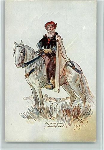 1912 sign. Mikolas Ales : Stary Cesky zeman AK