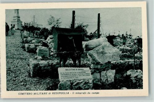 Gimetero Militare di Redipuglia - Il telegrafo da camp , sehr gute Erhaltung AK