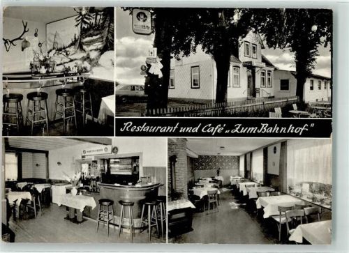 Moringen Gasthaus-Cafe Zum Bahnhof Bartresen Gastraum