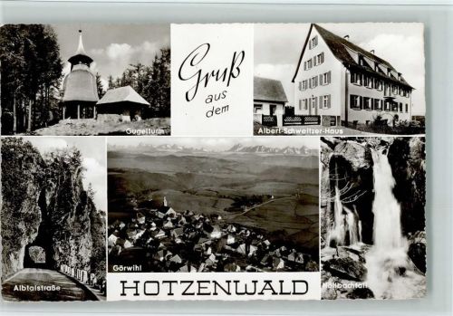 Görwihl Hotzenwald Gugelturm Albert-Schweitzer-Haus Albtalstraße Görwihl Höllbachfall