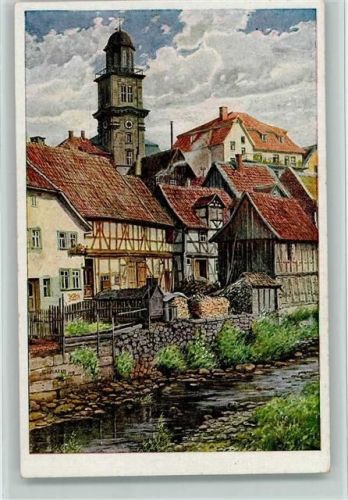Lauterbach 1920 Verlag Mandt - Teilansicht mit Kirche AK