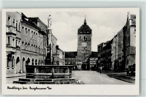 Neuötting WK II Burghausener Tor Brunnen