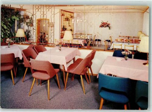 Freinsheim 1960 - 1970 Cafe Weinheber Interieur