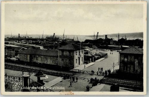 Lisboa Rocha do Conde d`Obidos Hafen Verladekran Dampfer