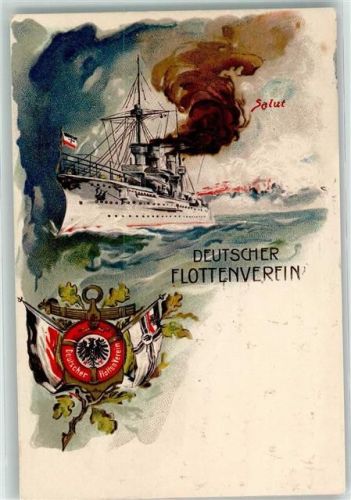 1907 Deutscher Flottenverein Salut
