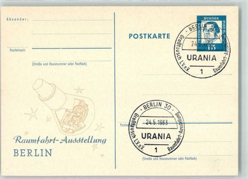 Berlin, unsortiert Ausstellung 1963 Sonderstempel Urania