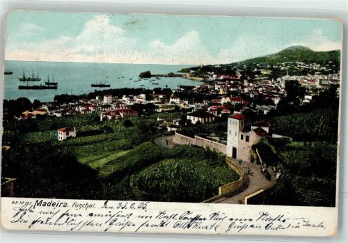 Funchal 1905 Hafen Schiff