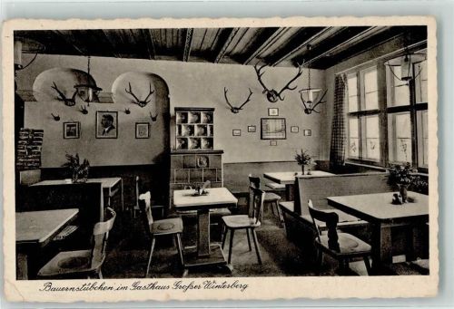 Bad Schandau Bauernstübchen im Gasthaus Großer Winterberg Ort handschriftlich