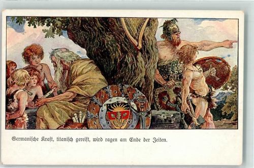 Deutscher Schulverein Karte 16 Germanische Kraft
