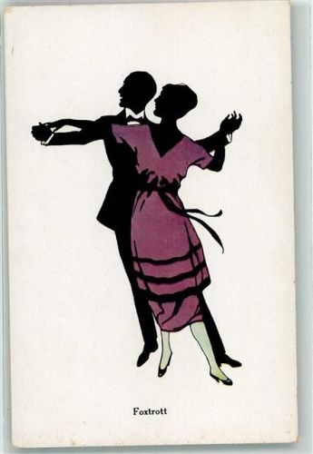 Silhouetten Foxtrott Serie 1318-2 Verlag A. Rehn AK