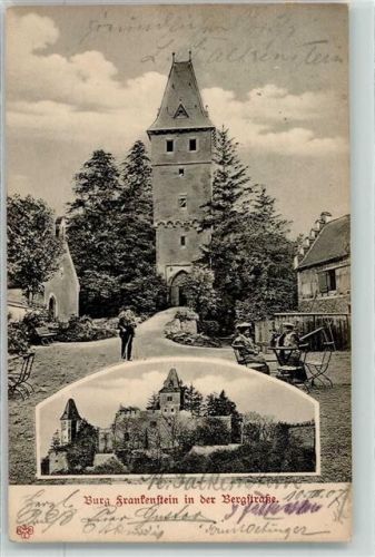 Mühltal 1907 Burg Frankenstein