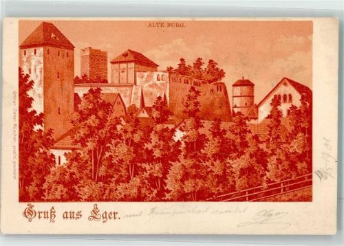 Cheb 1901 Ottmar Zieher alte Burg