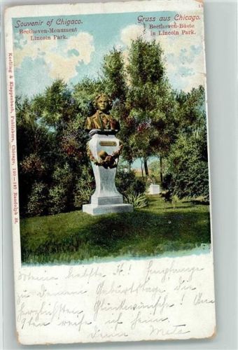 Chicago 1906 Denkmal Monument Lincoln Park AK