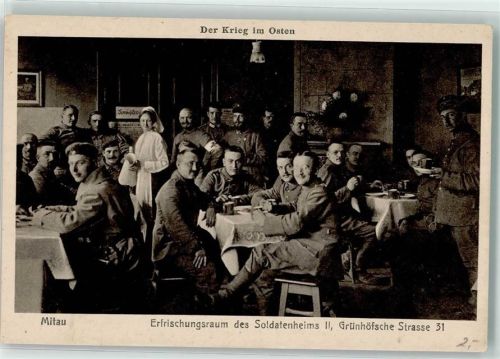 Mitau Erfrischungsraum des Soldatenheims II Grünhöfsche Straße