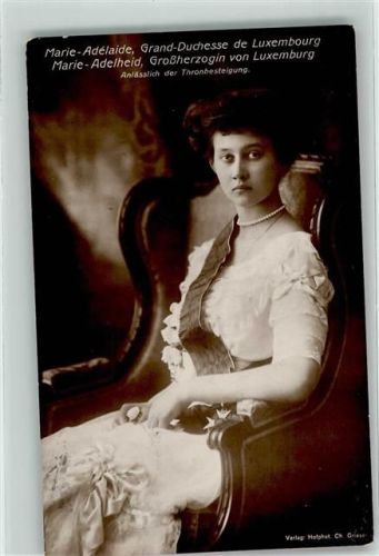 1912 Marie-Adelheid Großherzogin Thronbesteigung AK