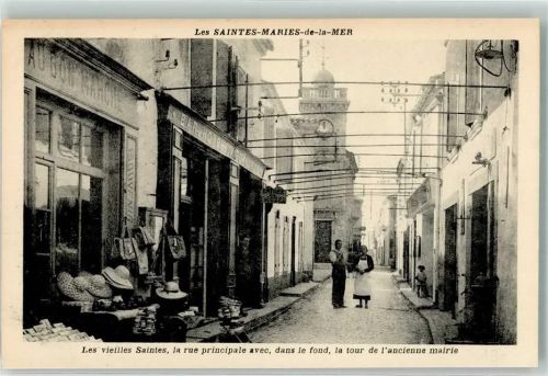 Saintes-Maries-de-la-Mer Handlung Rue Principale avec