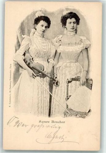1901 Frauen mit einer Geiger , Sours Boucher