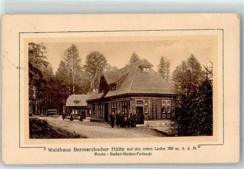 Bermersbach 1918 Waldhaus Bermersbacher Hütte Hüttenstempel