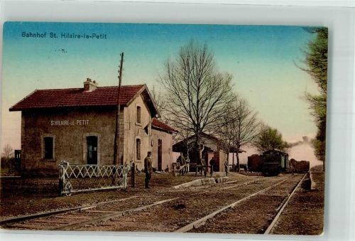 Saint-Hilaire-le-Petit Bahnhof Eisenbahn Dampflokomotive