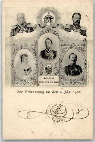 1900 Kronprinz Friedrich Wilhelm Großjährigkeit