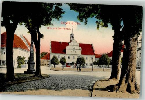 Belgern Rathaus Denkmal Postsäule
