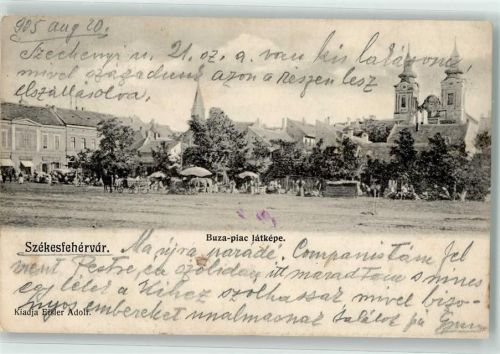 Szekesfehervar 1905 Buza-piac latkepe