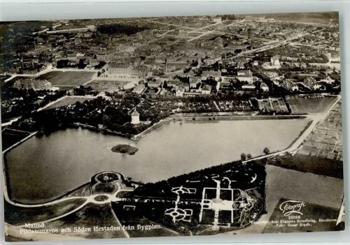 Malmö Fliegeraufnahme Foto-AK