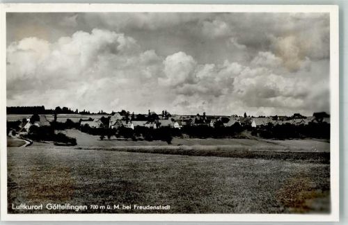 72297 W7291 Göttelfingen , Kr Freudenstadt Gebrauchsspuren Foto AK