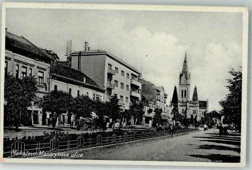 Munkatsch 1938 Straße Masarykova ulice