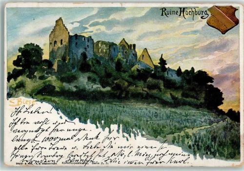 Emmendingen 1902 Burg Ruine Hochburg
