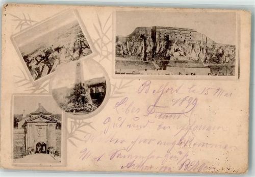 Belfort 1911 Denkmal Burg Festung