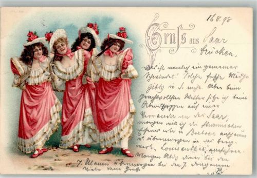 1898 Tanzfrauen Kostüme + Adelskorrespondenz