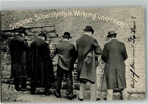 Sinolder Silbercherry in Wirkung unerreicht Humor Männer pinkel an die Mauer